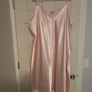Silky Pink Slip Dress